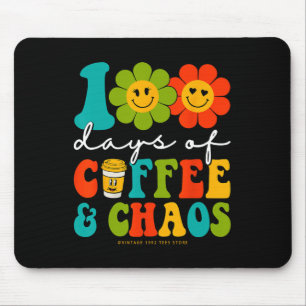 Groovy 100 Tage Kaffee und Chaoslehrer 100 da Mousepad