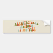 Groovy 1970er Jahre Kunstgeschichte ist meine Visi Autoaufkleber (Vorne)