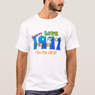 Groovy 1970er Slang auf Kleidung für Männer T-Shirt