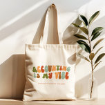 Groovy 1970s Buchhaltung ist My Vibe, Buchhalter Tragetasche<br><div class="desc">Geben Sie dem Buchhalter in Ihrem Leben diese "Buchhaltung ist mein Leben"-Tasche.</div>