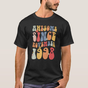 Groovy 1998 Phantastisch seit November Retro 24. T-Shirt