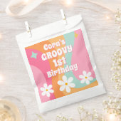 Groovy 1. Geburtstag Geschenktütchen (Ausgeschnitten)