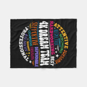 Groovy 4k Dream Team Kindergarten Kinder E Fleecedecke (Vorderseite (Horizontal))