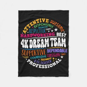 Groovy 4k Dream Team Kindergarten Kinder E Fleecedecke