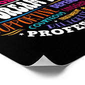 Groovy 4k Dream Team Kindergarten Kinder E Poster (Ecke)