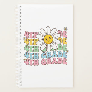 Groovy 4th Grade Zurück zur Schule Erster Tag Baby Planer