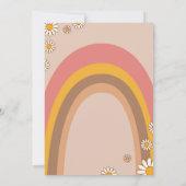 Groovy 5. Geburtstag Hippie Einladung (Rückseite)