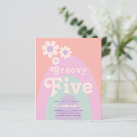 Groovy 5. Geburtstagsparty (Stehend Vorderseite)