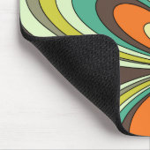 Groovy 60er 70er Hippie Blume Brown Retro Daisy Mousepad (Ecke)