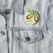 Groovy 60er 70er Hippie Blume Limon Retro Daisy Na Button (Beispiel)