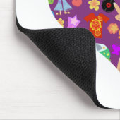 Groovy 60er lila Liebe Mousepad (Ecke)