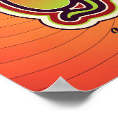 Groovy 60's Party Poster (Ecke)