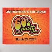 Groovy 60's Party Poster (Vorne)