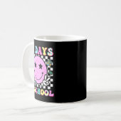 Groovy 67 Days Of School Smile Face Teacher Kids W Kaffeetasse (Vorderseite Links)
