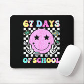 Groovy 67 Days Of School Smile Face Teacher Kids W Mousepad (Mit Mouse)