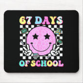 Groovy 67 Days Of School Smile Face Teacher Kids W Mousepad (Vorne)