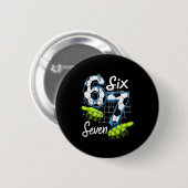Groovy 67 Fußballplatz Six Seven Lustiges Meme Dri Button (Vorne & Hinten)