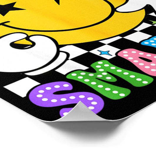 Groovy 67th Day Of School Shirt 67 Days Smarter Te Poster (Ecke)