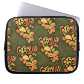 Groovy 6ties Butterflies Muster Retro Design Laptopschutzhülle (Vorderseite)