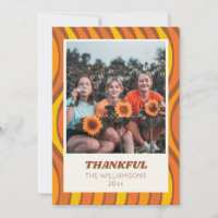 Groovy 70er Autumn Orange Brown Custom Foto