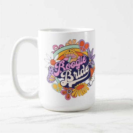 Groovy 70er Bachelorette Boogie Bride ID929 Kaffeetasse (Links)