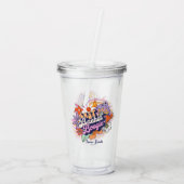 Groovy 70er Bachelorette Last Bachin' Boogie ID929 Acryltrinkbecher (Rückseite)