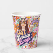 Groovy 70er Bachelorette Last Bachin' Boogie ID929 Pappbecher (Vorderseite)