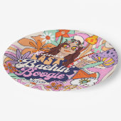 Groovy 70er Bachelorette Last Bachin' Boogie ID929 Pappteller (Schrägansicht)