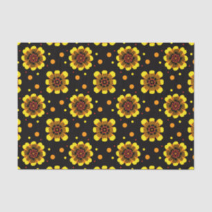 Groovy 70er Daisy Flower Power Muster Seidenpapier
