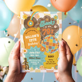 Groovy 70er Disco Zum Geburtstag Einladung