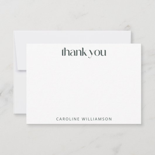 Groovy 70er Earthy Boho Abstrakt Stripes Custom Dankeskarte (Vorderseite)