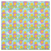 Groovy 70er Floral Fabric Stoff (Muster)