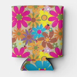 Groovy 70er Hippie Floral Retro Blume Power Dosenkühler