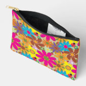 Groovy 70er Hippie Floral Retro Blume Power Zubehörtasche (Offen)