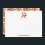 Groovy 70er Hippie Peace Orange Bat Mitzvah Custom Dankeskarte<br><div class="desc">Groovy 70er Retro Hippie Peace Orange Bat Mitzvah Custom Dankeschön Karte</div>
