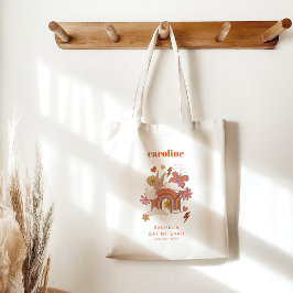 Groovy 70er Hippie Peace Orange Bat Mitzvah Custom Tragetasche