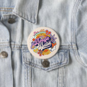 Groovy 70er-Jahre Junggesellinnen-Abschied Boogie- Button (Beispiel)
