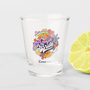 Groovy 70er-Jahre-Junggesellinnen-Abschied Boogie- Schnapsglas