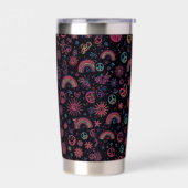 Groovy 70er Jahre Psychedelic Becher | Smiley-Gesi (Links)