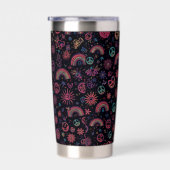 Groovy 70er Jahre Psychedelic Becher | Smiley-Gesi (Rechts)