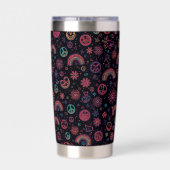 Groovy 70er Jahre Psychedelic Becher | Smiley-Gesi (Rückseite)