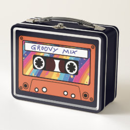 Groovy 70er-Mixtape Metall Brotdose