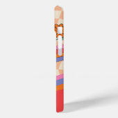 Groovy 70er Mushroom Blume Personalisiert Peach Case-Mate iPhone Hülle (Rückseite / Links)