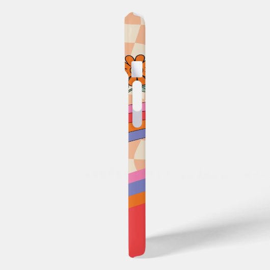 Groovy 70er Mushroom Blume Personalisiert Peach Case-Mate iPhone Hülle (Rückseite / Links)