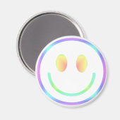 Groovy 70er Retro Happy Face Magnet (Vorderseite/Rückseite)