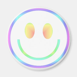 Groovy 70er Retro Happy Face Magnet