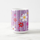 Groovy 70er Retro Hippie Blume Power Ladybug Kaffeetasse (Mittel)