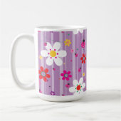 Groovy 70er Retro Hippie Blume Power Ladybug Kaffeetasse (Links)