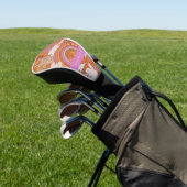 Groovy 70er Retro Hippie Peace Orange Bohemisch Golf Headcover (In SItu)