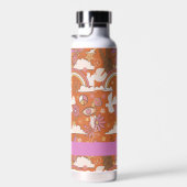 Groovy 70er Retro Hippie Peace Orange Bohemisch Trinkflasche (Rechts)